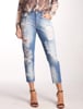 Calça Jeans Slouch Slim com Detalhe Metal Equus