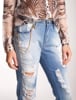 Calça Jeans Slouch Slim com Detalhe Metal Equus