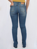 Calça Jeans Slim com Abertura Lateral na Barra