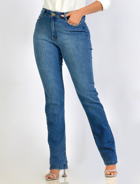 Calça Jeans Slim Lavagem Used