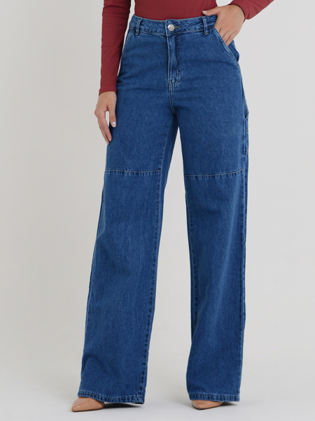 CALÇA JEANS WIDE LEG