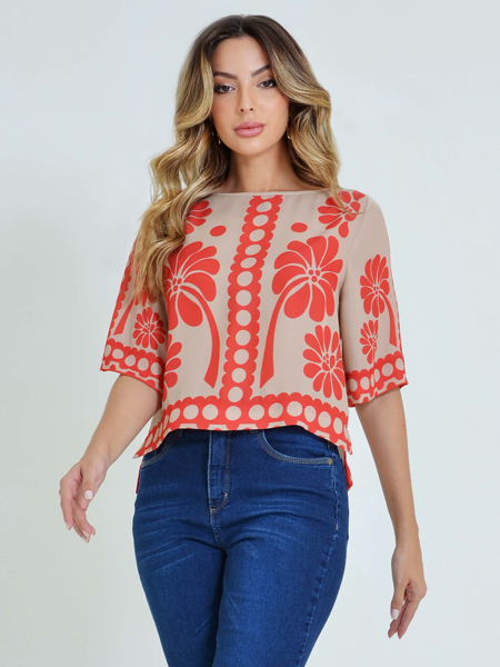 BLUSA ESTAMPADA AMPLA