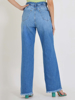 CALÇA JEANS WIDE LEG CLOCHARD