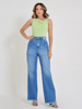 CALÇA JEANS WIDE LEG CLOCHARD