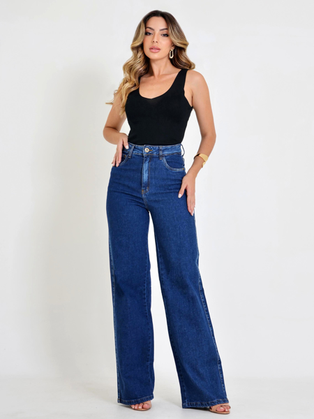 CALÇA JEANS WIDE LEG