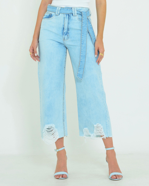 CALÇA JEANS PANTACOURT COM RASGOS