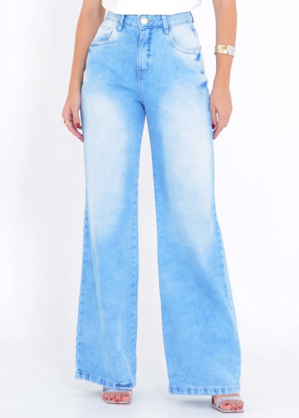 CALÇA JEANS WIDE LEG